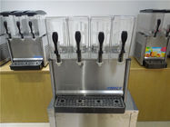 Four Tanks Cold Drink Dispenser Commercial / Juice Beverage Dispenser