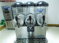 Table Top Commercial Frozen Drink Slush Machine 3 Bowl Stainless Steel Material